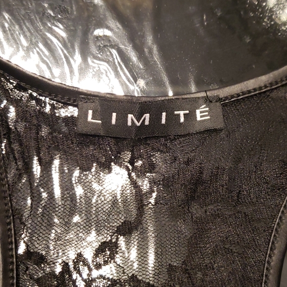 🖤  Faux Leather Mini  Dress 🖤 - Picture 4 of 5